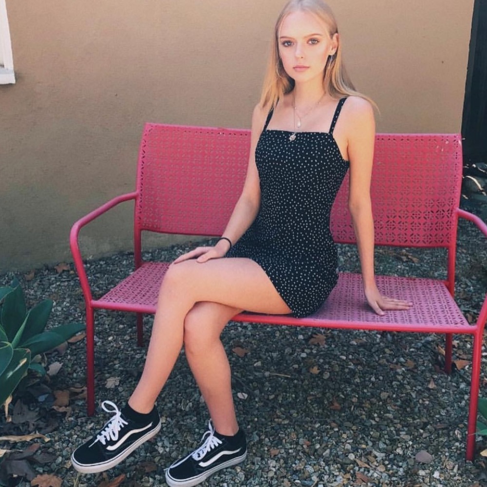 Black Polka Dot Dress Slip